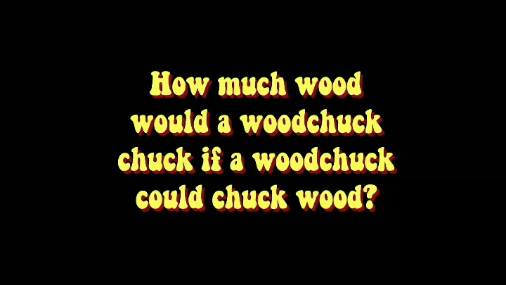 The Woodchuck Song